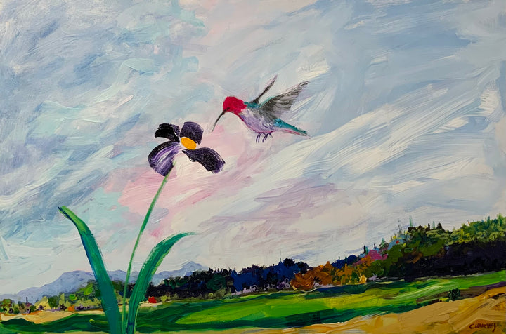 Anna’s Hummingbird - Acrylic on Canvas