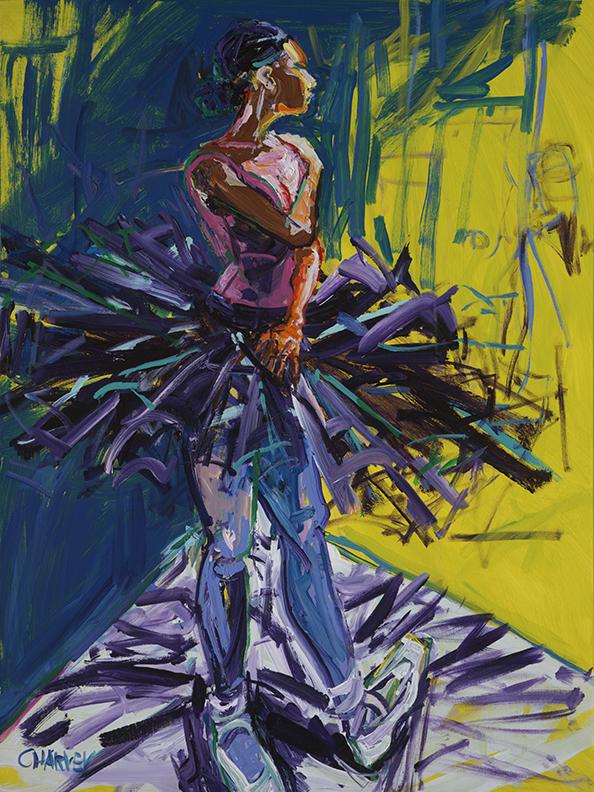 Ballerina's Dream: Acrylic on Canvas