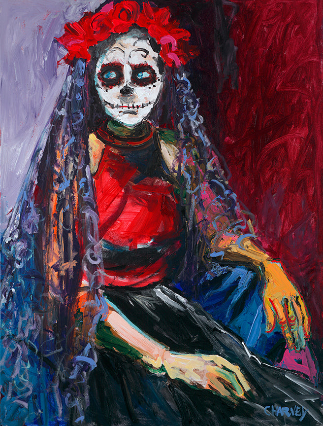 Day of the Dead: Giclée - Print on Canvas.