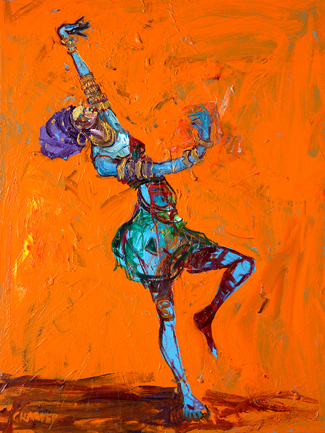 Entrancing Dance: Giclée - Print on Canvas