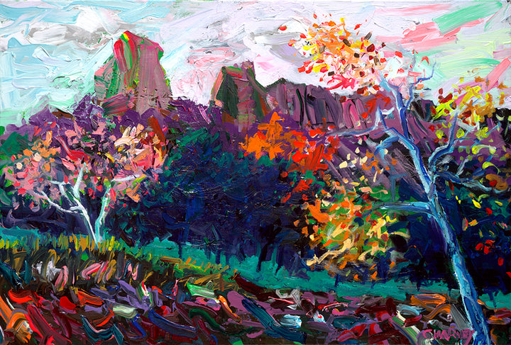 Fall at Chiricahua Mountains: Matted Print