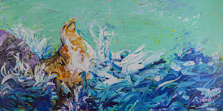 Having A Splash: Gicleé - Print on Canvas