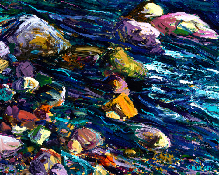 Rock Flow: Giclée - Print on Canvas