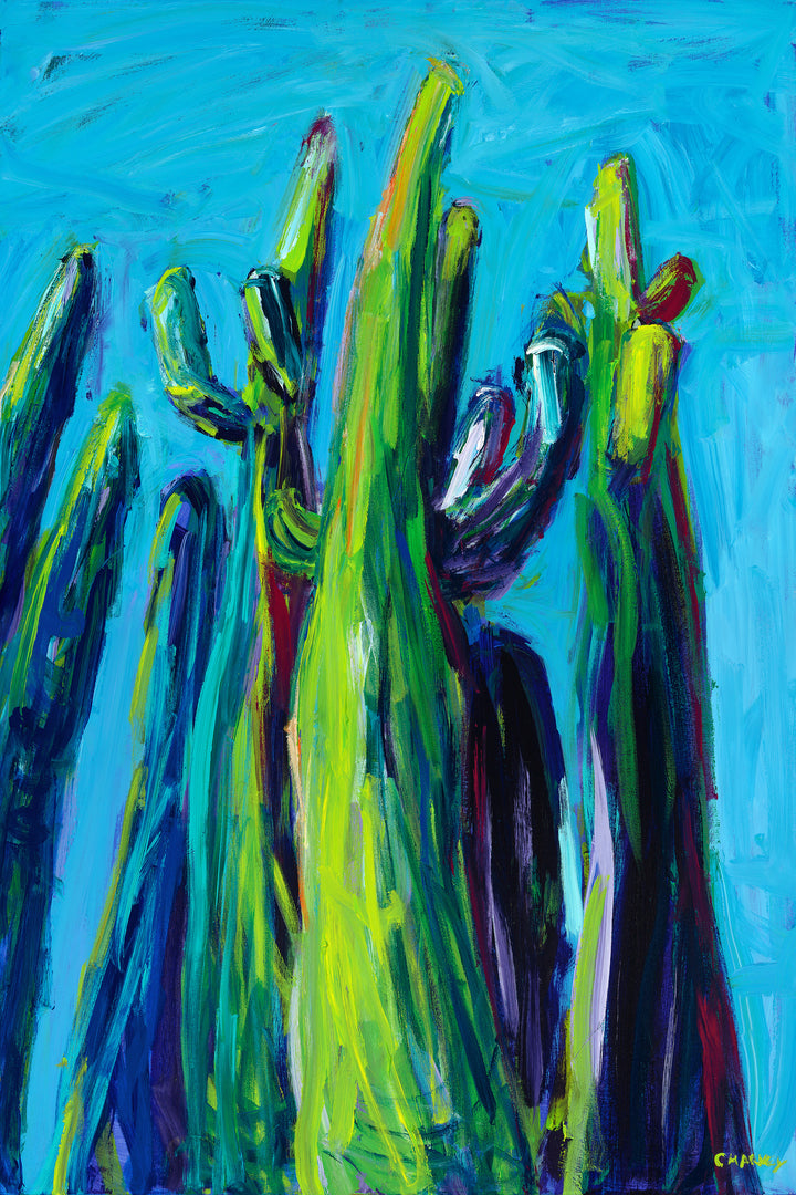 Souls of Saguaros: Giclée - Print on Canvas