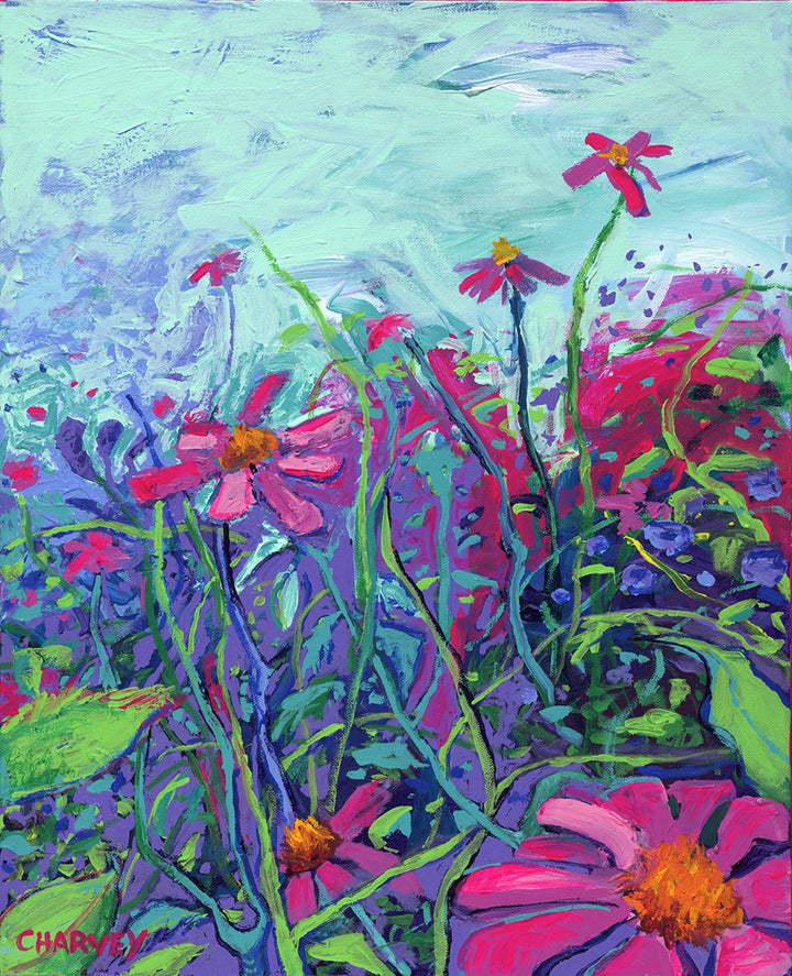 Pink Flower: Giclée - Print on Canvas