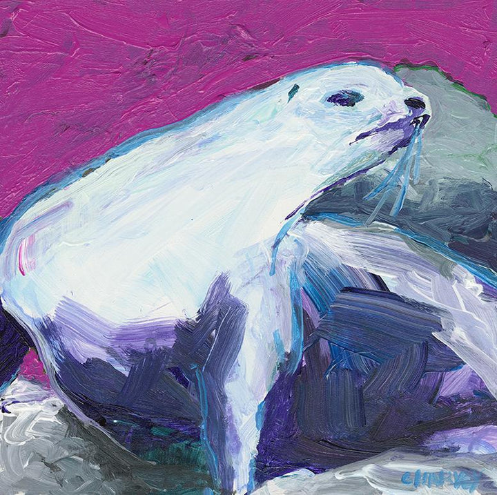 White Seal: Matted Print